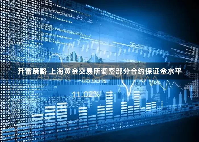升富策略 上海黄金交易所调整部分合约保证金水平